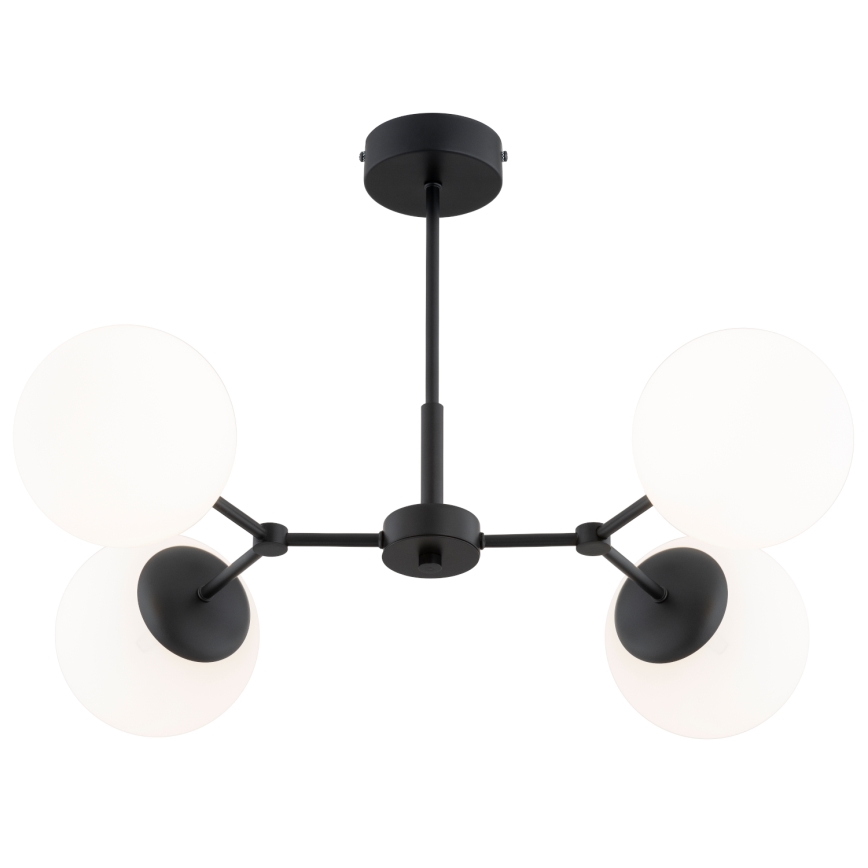 Chandelier on a pole FOTON 4xE14/10W/230V black