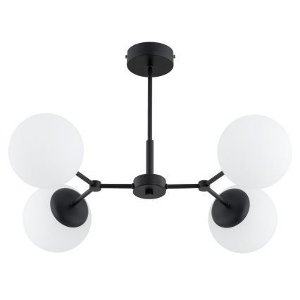 Chandelier on a pole FOTON 4xE14/10W/230V black