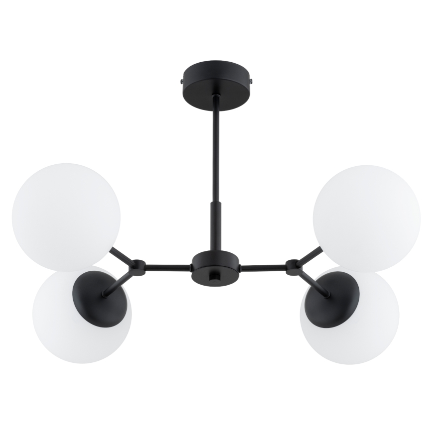 Chandelier on a pole FOTON 4xE14/10W/230V black