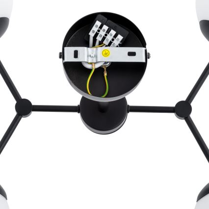 Chandelier on a pole FOTON 4xE14/10W/230V black