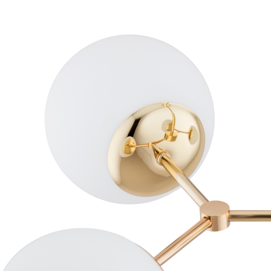 Chandelier on a pole FOTON  4xE14/40W/230V gold/white