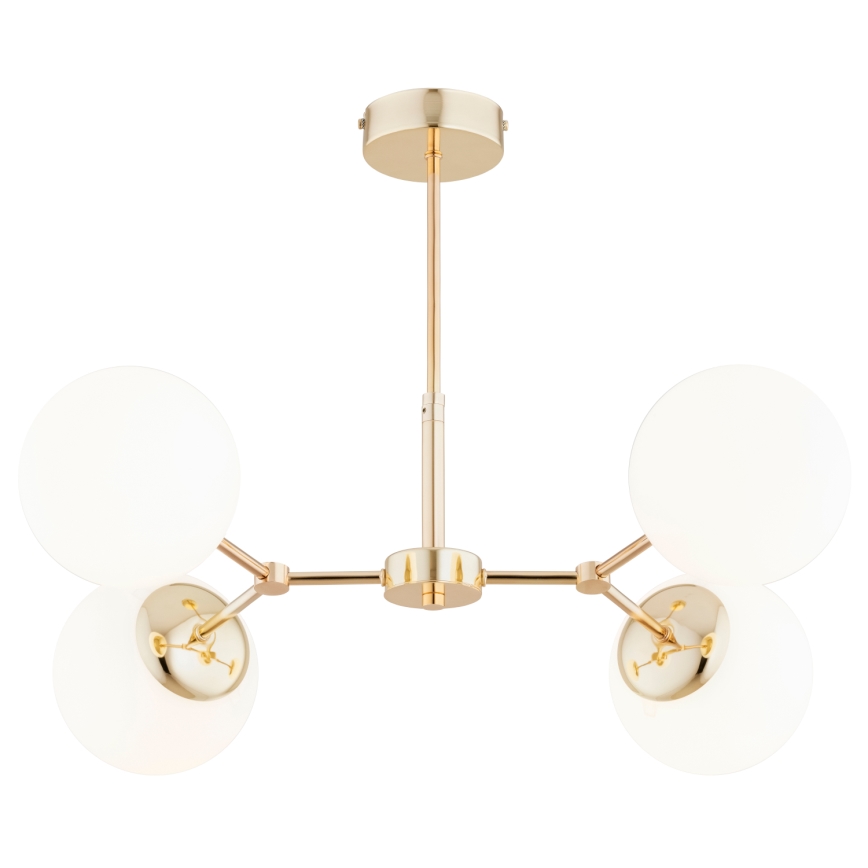 Chandelier on a pole FOTON  4xE14/40W/230V gold/white