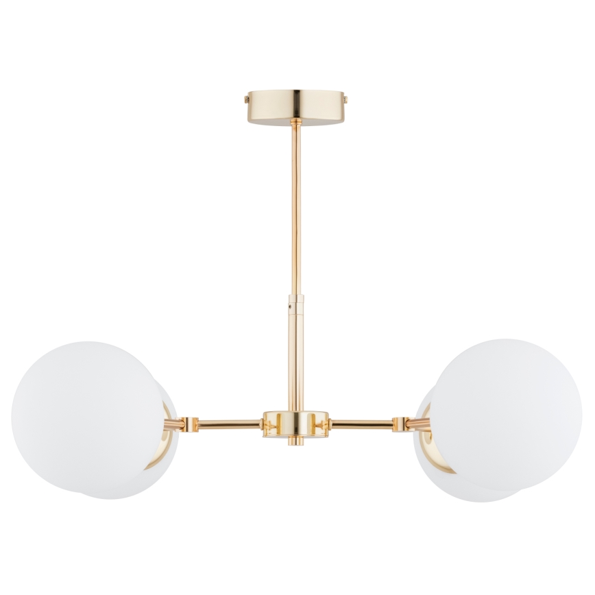 Chandelier on a pole FOTON  4xE14/40W/230V gold/white