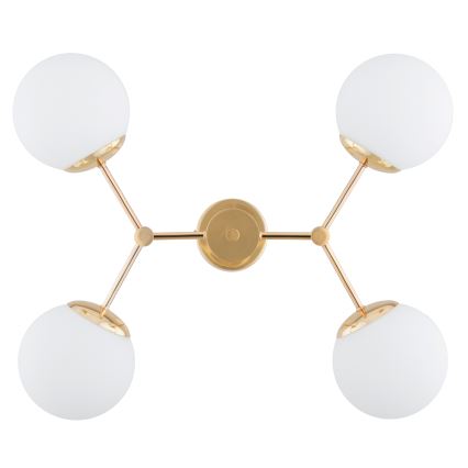 Chandelier on a pole FOTON  4xE14/40W/230V gold/white