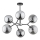 Chandelier on a pole FOTON  6xE14/40W/230V black/grey