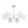Chandelier on a pole FOTON  6xE14/40W/230V gold/white