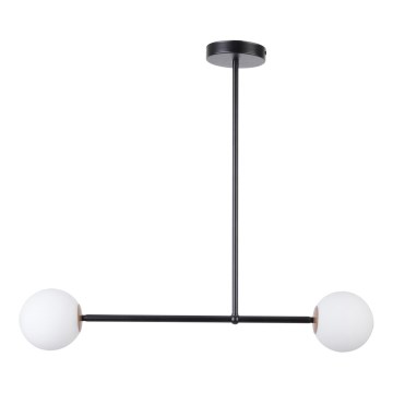 Chandelier on a pole GAMA 2xG9/12W/230V black