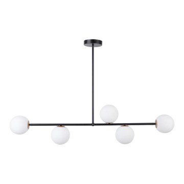 Chandelier on a pole GAMA 5xG9/12W/230V black