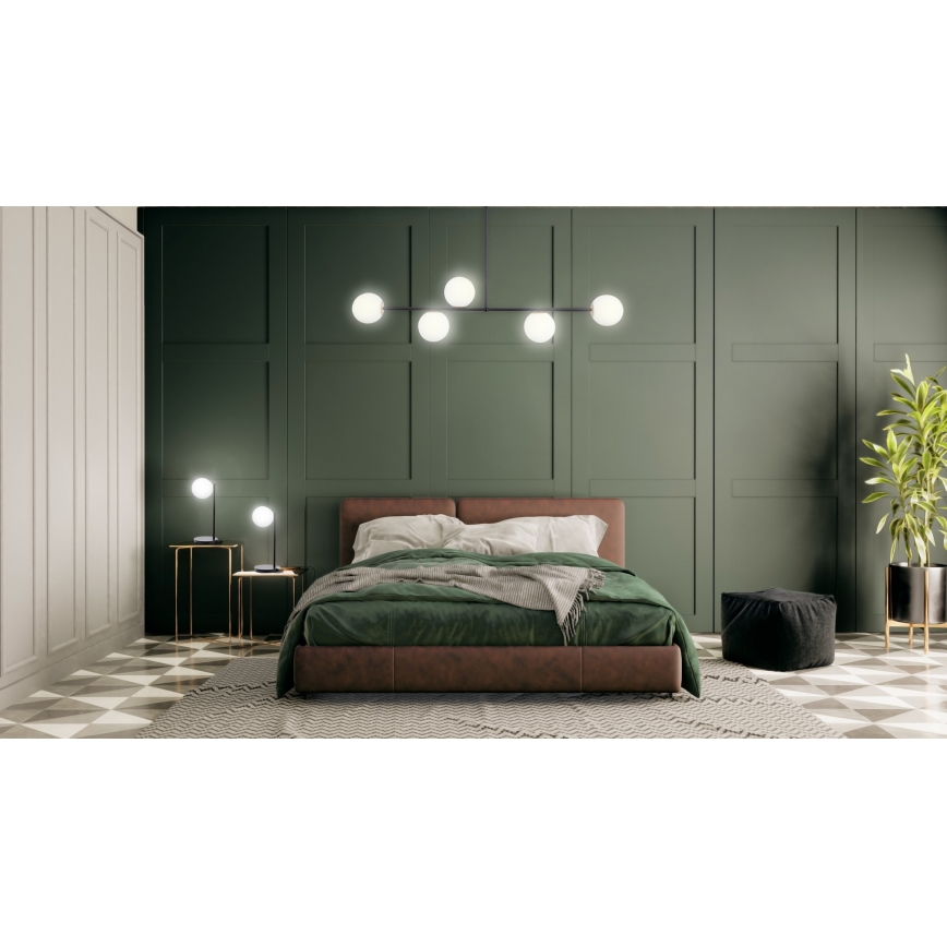 Chandelier on a pole GAMA 5xG9/12W/230V black