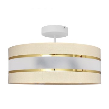 Chandelier on a pole HELEN 3xE27/15W/230V beige/golden