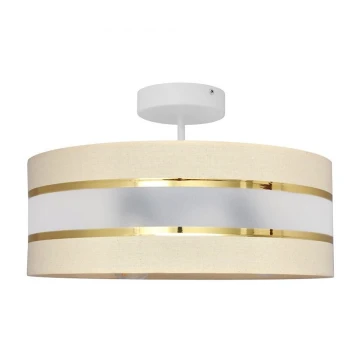 Chandelier on a pole HELEN 3xE27/15W/230V beige/golden