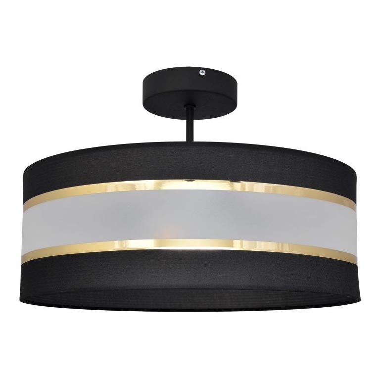Chandelier on a pole HELEN 3xE27/15W/230V black/golden