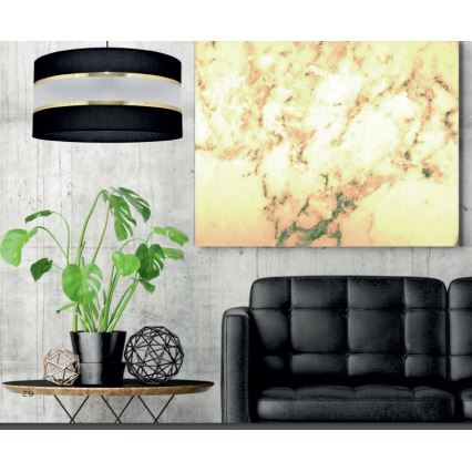 Chandelier on a pole HELEN 3xE27/15W/230V black/golden