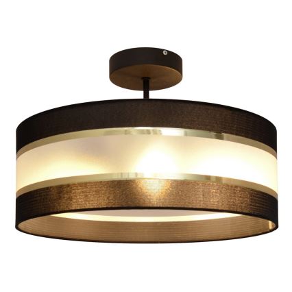 Chandelier on a pole HELEN 3xE27/15W/230V black/golden