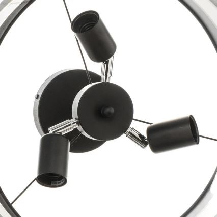 Chandelier on a pole HELEN 3xE27/15W/230V black/golden