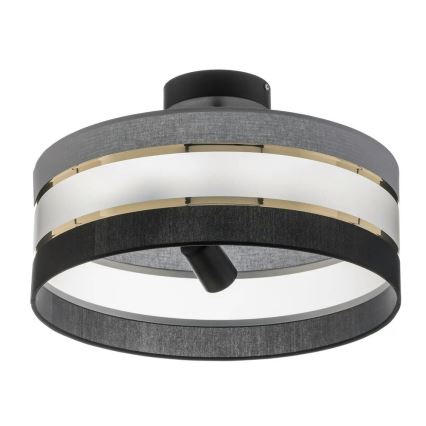 Chandelier on a pole HELEN 3xE27/15W/230V black/grey/golden