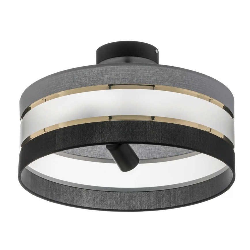 Chandelier on a pole HELEN 3xE27/15W/230V black/grey/golden