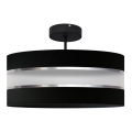 Chandelier on a pole HELEN 3xE27/15W/230V black/shiny chrome