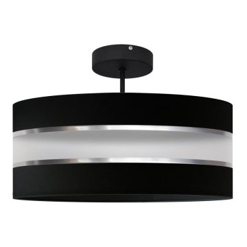 Chandelier on a pole HELEN 3xE27/15W/230V black/shiny chrome