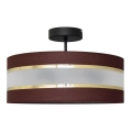Chandelier on a pole HELEN 3xE27/15W/230V brown/black/golden