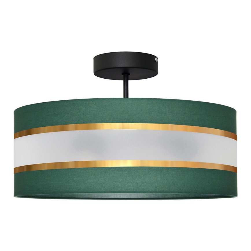 Chandelier on a pole HELEN 3xE27/15W/230V green/gold