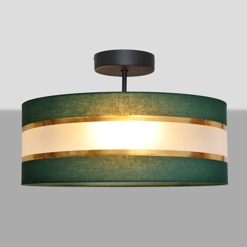 Chandelier on a pole HELEN 3xE27/15W/230V green/gold