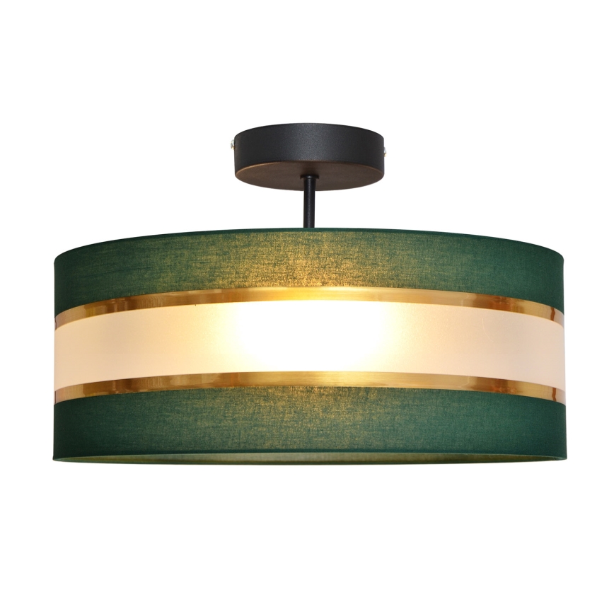 Chandelier on a pole HELEN 3xE27/15W/230V green/gold