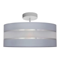 Chandelier on a pole HELEN 3xE27/15W/230V grey/shiny chrome