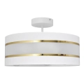 Chandelier on a pole HELEN 3xE27/15W/230V white/golden