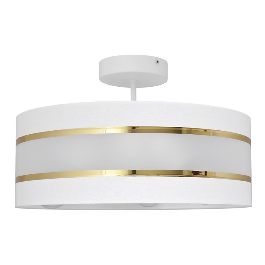Chandelier on a pole HELEN 3xE27/15W/230V white/golden