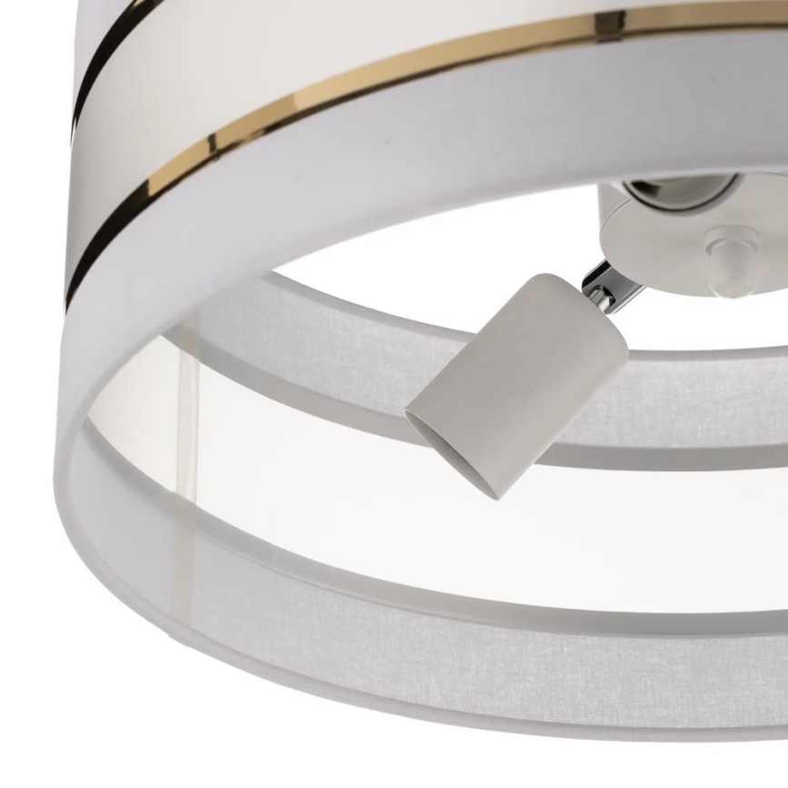 Chandelier on a pole HELEN 3xE27/15W/230V white/golden