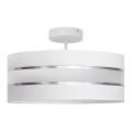 Chandelier on a pole HELEN 3xE27/15W/230V white/shiny chrome