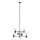 Chandelier on a pole HEXA 6xE27/40W/230V