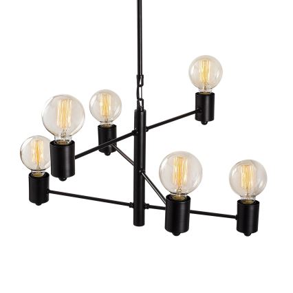 Chandelier on a pole HEXA 6xE27/40W/230V
