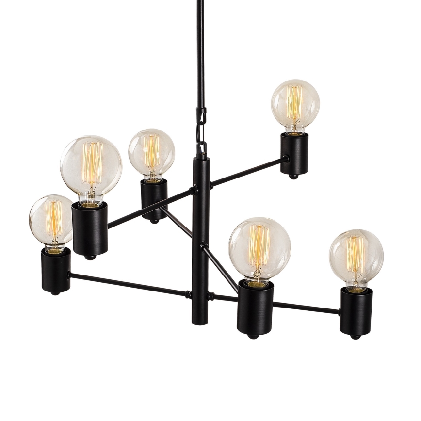 Chandelier on a pole HEXA 6xE27/40W/230V