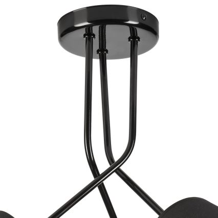 Chandelier on a pole IRMA 3xE27/15W/230V black