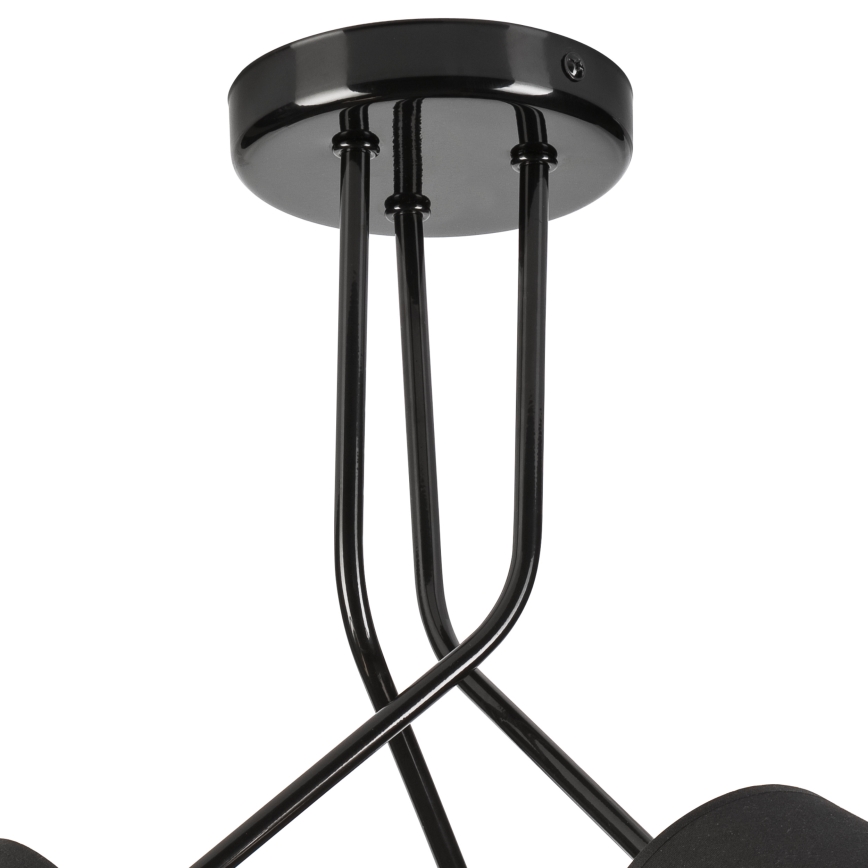 Chandelier on a pole IRMA 3xE27/15W/230V black