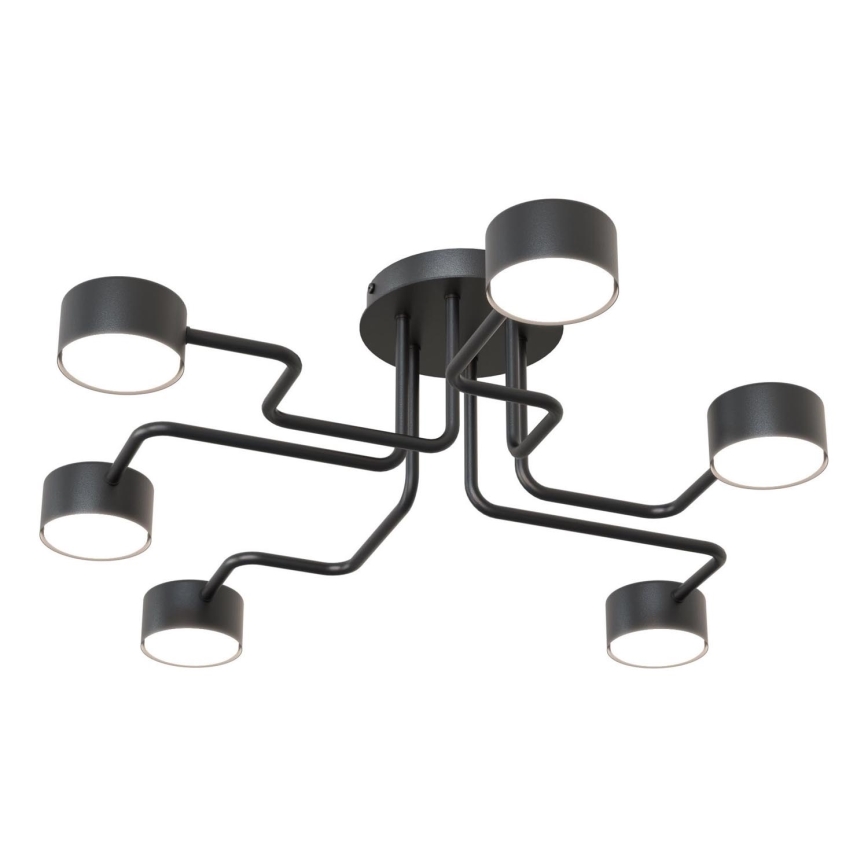 Chandelier on a pole KURAGE 6xGX53/12W/230V black