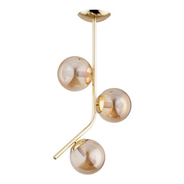 Chandelier on a pole LALEN 3xE14/40W/230V beige