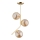 Chandelier on a pole LALEN 3xE14/40W/230V beige