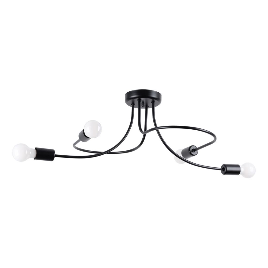 Chandelier on a pole LEVAR 4xE27/15W/230V black