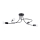 Chandelier on a pole LEVAR 4xE27/15W/230V black