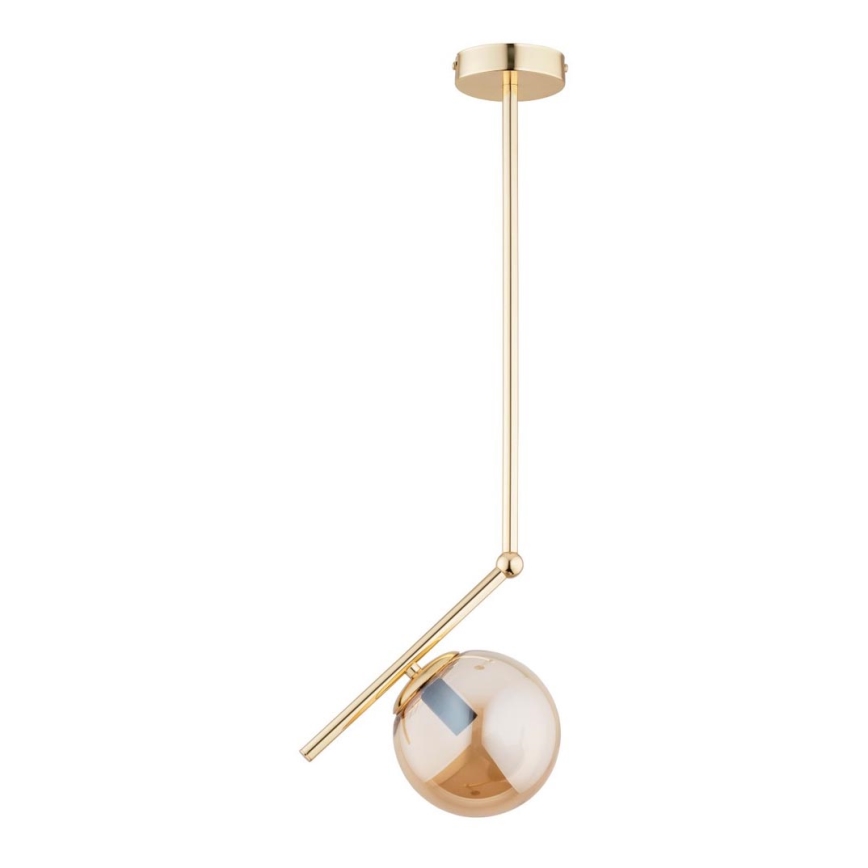Chandelier on a pole LIBERTY 1xE14/40W/230V gold/beige