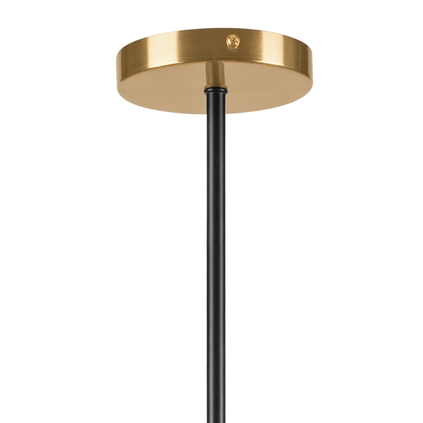 Chandelier on a pole LILOU 4xE14/5W/230V gold/black/smoky beige