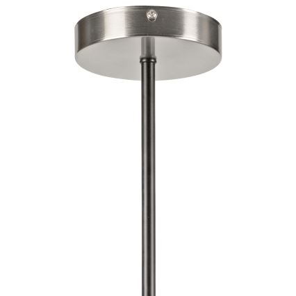 Chandelier on a pole LILOU 4xE14/5W/230V matte chrome/smoky