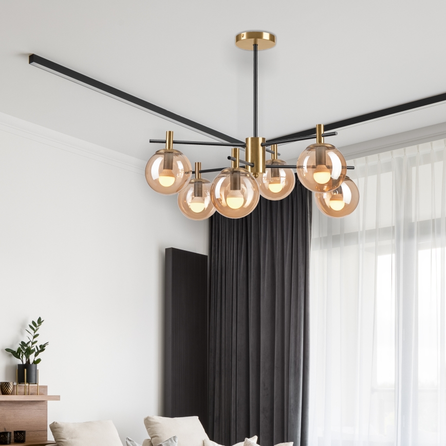 Chandelier on a pole LILOU 6xE14/5W/230V