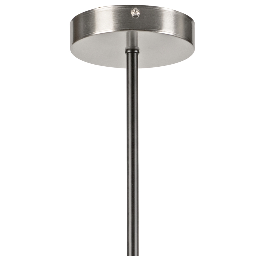 Chandelier on a pole LILOU 6xE14/5W/230V matte chrome/smoky
