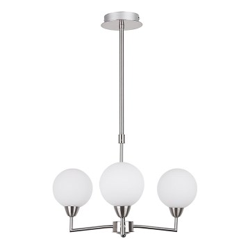 Chandelier on a pole LOGOS 3xG9/25W/230V matte chrome