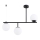 Chandelier on a pole LUNA 3xE14/10W/230V black