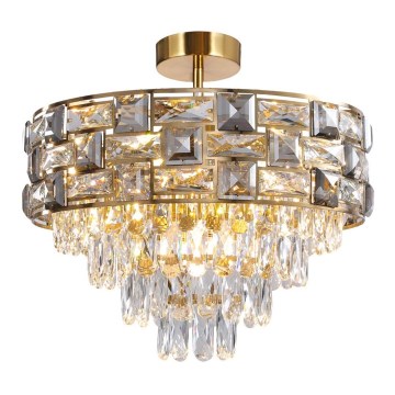 Chandelier on a pole LUXURIA 9xE14/40W/230V gold